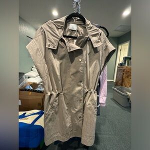 Vince Water Repellant Zip Up Dress